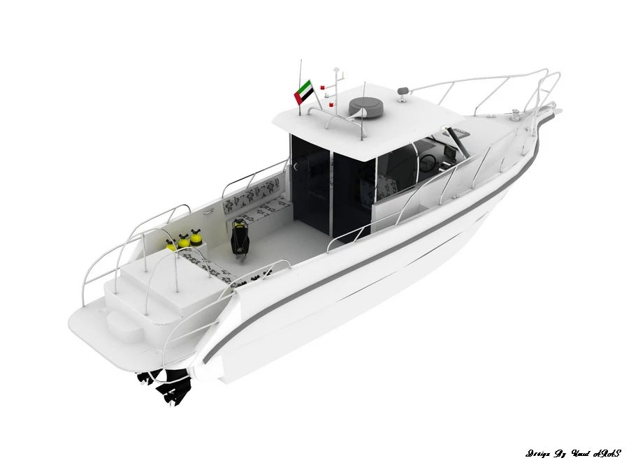 Diving 35-Pilot Cabin - Diving tekne tasarımı